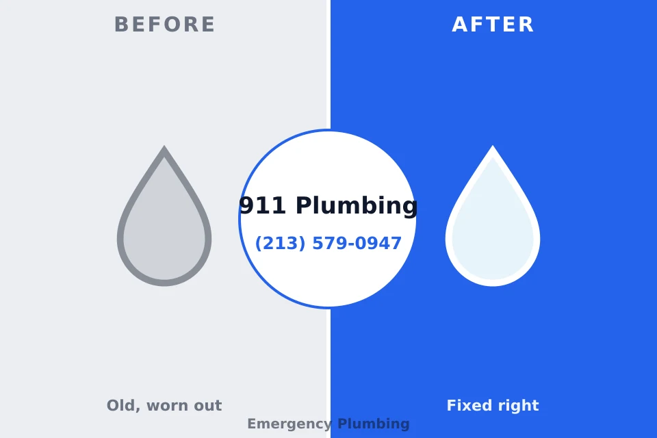 Before and after: plumbing repair Lincolnville, SC